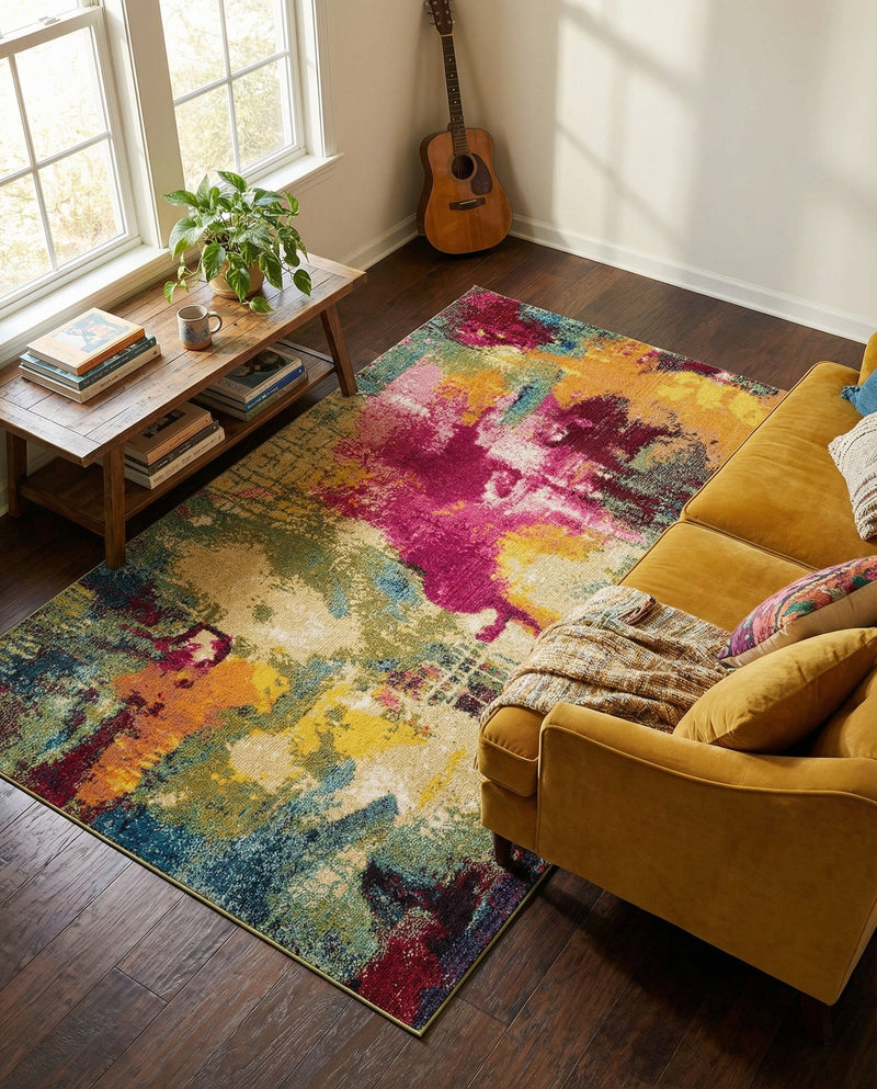 Marrakesh Elegance Collection Area Rug -  Draa Rectangle Multi  lifestyle 3