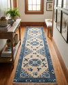 Bazaar Chic Collection Area Rug -  Casablanca Runner Ivory and Blue  lifestyle 53