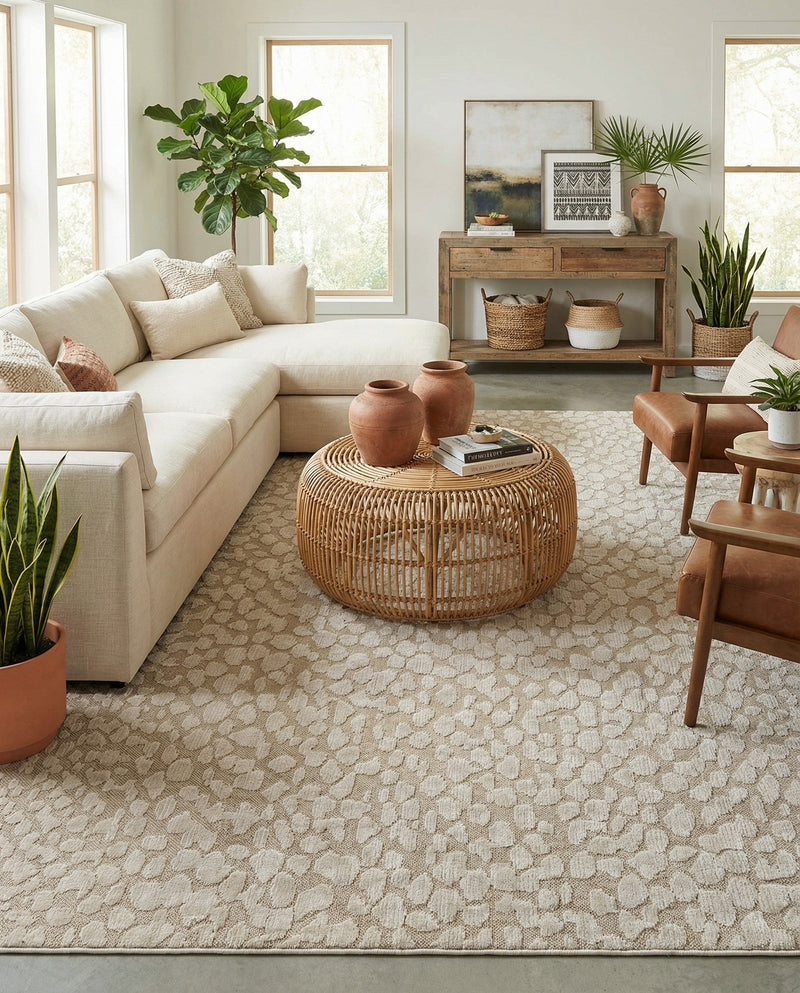 Savannah Escape Collection Area Rug - Mara Rectangle Khaki  lifestyle 41