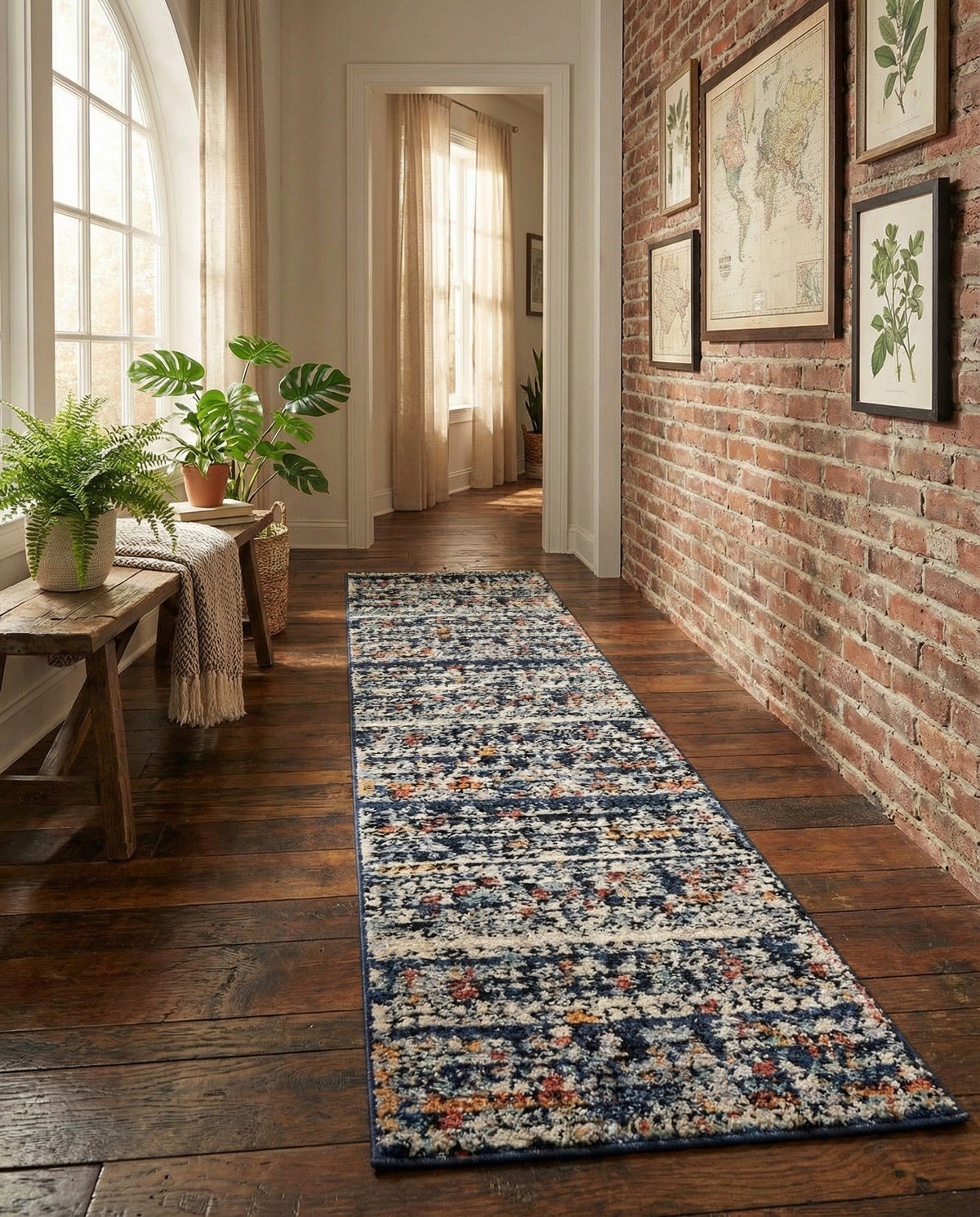 Tangier Treasures Collection Area Rug -  Marrakech Runner Multi  lifestyle 167
