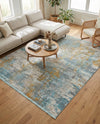 Arcadia Rugs Collection Area Rug -  Nirvana Square Cream Blue  lifestyle 33
