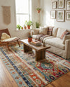 Sedona Vista Collection Area Rug -  Navajo Rectangle Blue  lifestyle 34