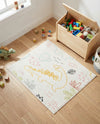 Wonder Tykes Collection Area Rug -  Abstracta Rectangle Ivory  lifestyle 6