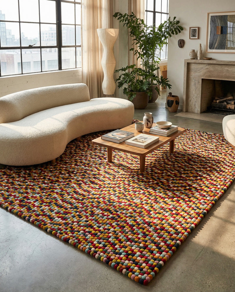 Woolen Sphere Collection Area Rug - Orbsburg (Multi) Rectangle Multi  lifestyle 15