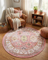 Copenhagen Comfort Collection Area Rug -  Sønderborg Round Rose  lifestyle 49