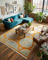 Arcadia Rugs Collection Area Rug -  Atlantis (Orange) Rectangle Orange  lifestyle 7