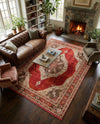 Caribbean Breeze Collection Area Rug -  Windward Rectangle Red  lifestyle 32