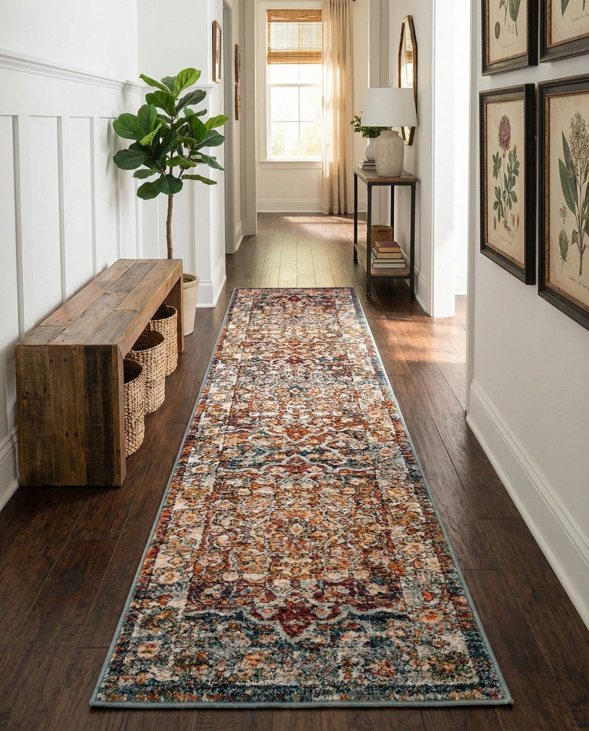 Savannah Soiree Collection Area Rug -  Everglade (Multi) Runner Multi  lifestyle 81