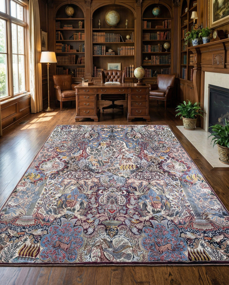 Heritage Elegance Collection Area Rug -  Louvre Rectangle Multi  lifestyle 6