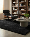 Plush Oasis Collection Area Rug - Serenity (Jet Black) Rectangle Jet Black  lifestyle 19