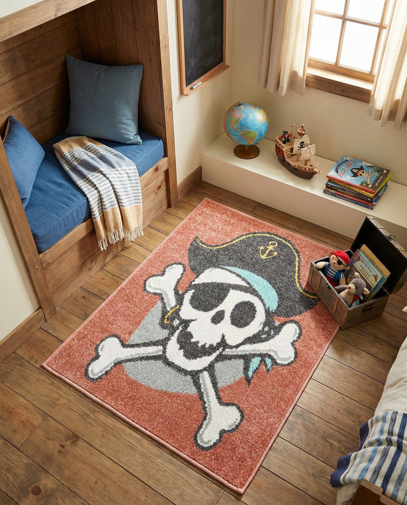 Wonder Tykes Collection Area Rug -  Harmony Rectangle Red  lifestyle 4
