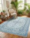 Bazaar Chic Collection Area Rug -  El Jadida Rectangle Blue  lifestyle 8