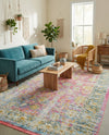 Arcadia Rugs Collection Area Rug -  Shangri-La Rectangle Pink  lifestyle 9