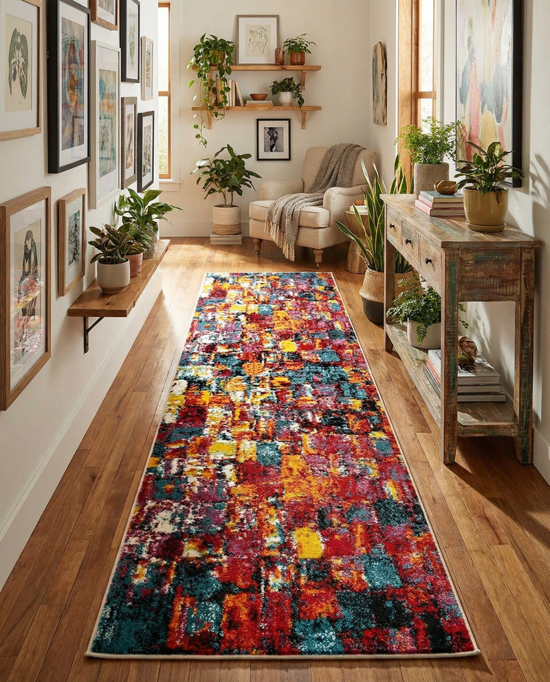Venetian Elegance Collection Area Rug -  Sant'Erasmo Runner Multi  lifestyle 51