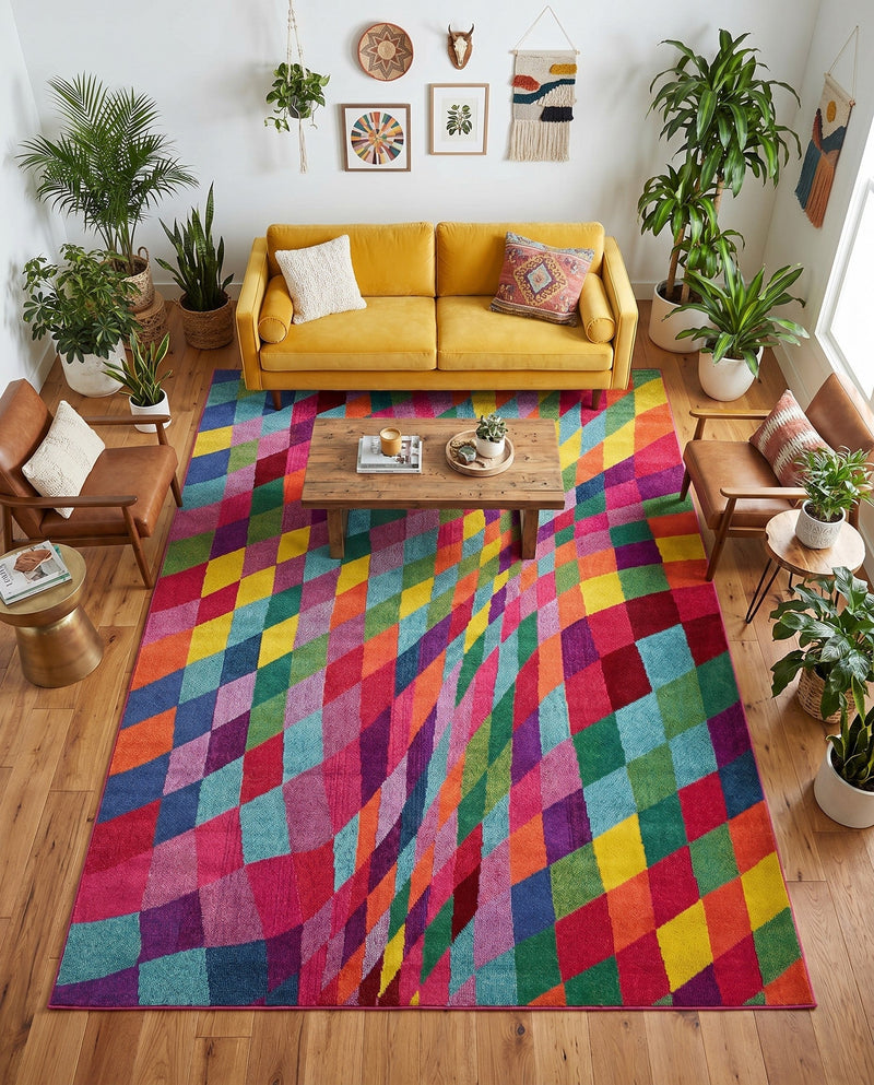 Marrakesh Elegance Collection Area Rug -  Tinghir Rectangle Multi  lifestyle 5