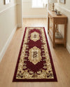 Versailles Elegance Collection Area Rug -  Louveciennes (Red) Runner Red  lifestyle 40