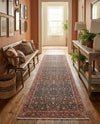 Bazaar Chic Collection Area Rug -  Tangier Runner Navy Blue  lifestyle 39