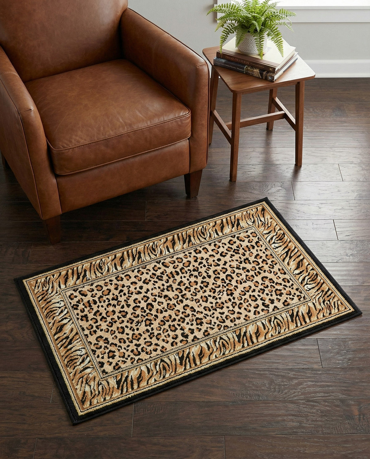 Savannah Sojourn Collection Area Rug -  Chobe Rectangle Light Brown  lifestyle 3