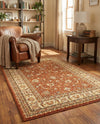 Jaipur Elegance Collection Area Rug -  Nahargarh (Brick Red Light Rose) Rectangle Brick Red Light Rose  lifestyle 18