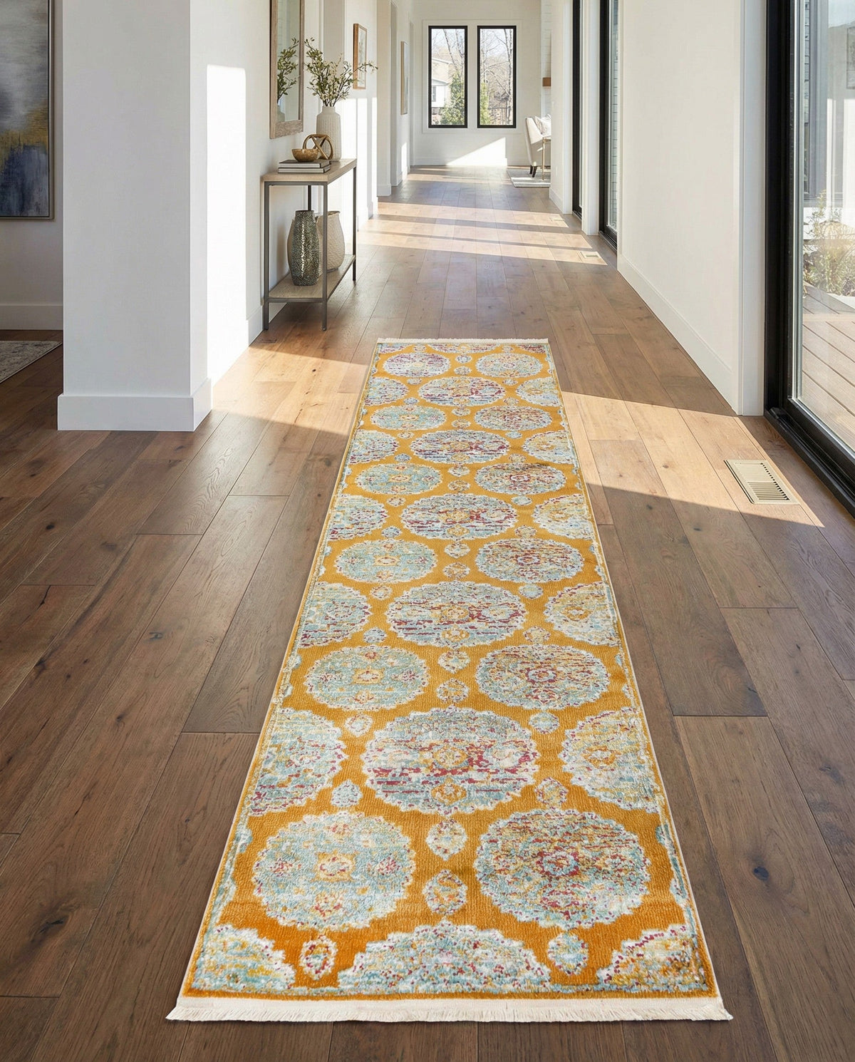 Arcadia Rugs Collection Area Rug -  Atlantis (Orange) Runner Orange  lifestyle 82