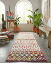 Mediterranean Lattice Collection Area Rug -  Casablanca (Ivory Multi) Runner Ivory Multi  lifestyle 76