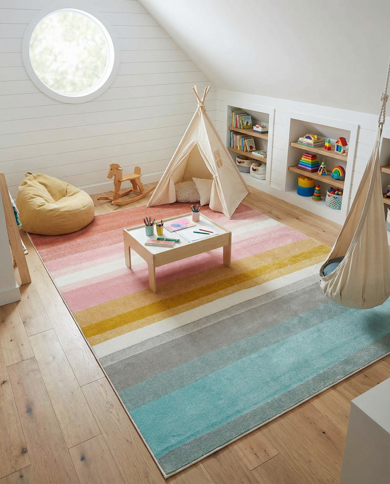 Wonder Tykes Collection Area Rug -  Dreamland Rectangle Multi  lifestyle 25