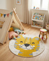Wonder Tykes Collection Area Rug -  Rainbow Round Ivory  lifestyle 38