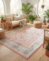 Adriana Terrace Collection Area Rug - Capri (Rose) Rectangle Rose  lifestyle 11
