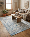 Savannah Elegance Collection Area Rug -  Tybee (Aqua Blue) Rectangle Aqua Blue  lifestyle 8