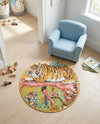 Wonder Tykes Collection Area Rug -  Groove Round Multi  lifestyle 37