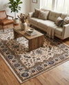 Casablanca Tapestry Collection Area Rug -  Marrakech (Ivory) Rectangle Ivory  lifestyle 8