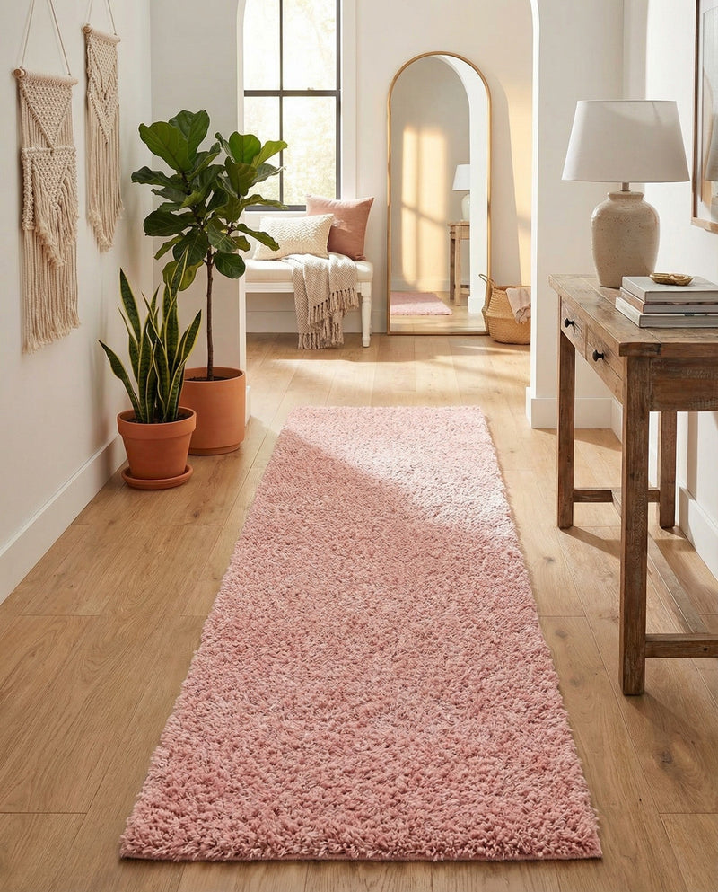 Alpine Plush Collection Area Rug -  Cortina (Dusty Rose) Runner Dusty Rose  lifestyle 66
