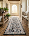 Savannah Elegance Collection Area Rug - Augusta (Fume Gray) Runner Fume Gray  lifestyle 42