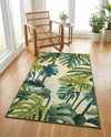 Seaside Blooms Collection Area Rug -  Ivy Rectangle Green  lifestyle 34