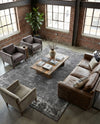 Riviera Elegance Collection Area Rug - Antibes (Dark Gray) Rectangle Dark Gray  lifestyle 18