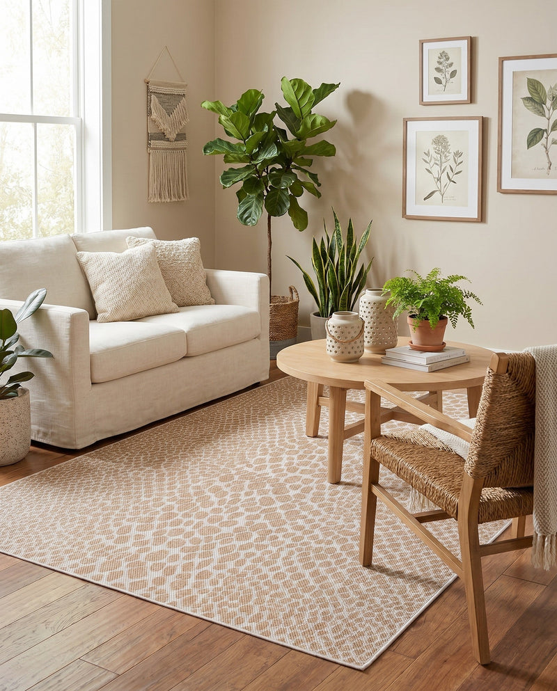 Urban Oasis Rugs Collection Area Rug -  Terrace (Dark Beige) Rectangle Dark Beige  lifestyle 16