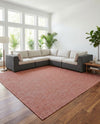 Seaside Serenity Collection Area Rug - Veranda (Rust Red) Square Rust Red  lifestyle 25