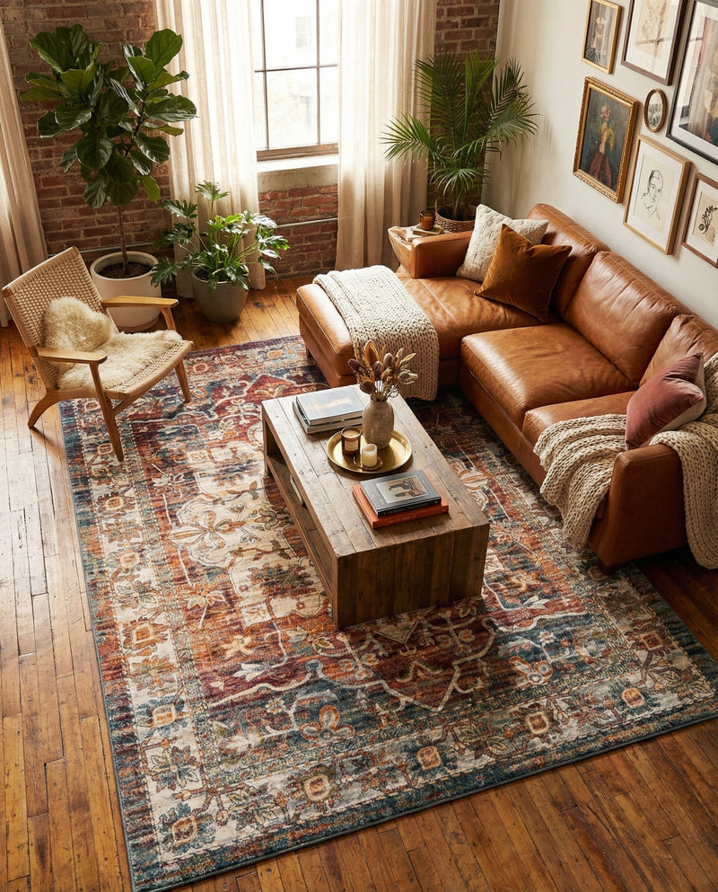 Savannah Soiree Collection Area Rug -  Everglade (Multi) Rectangle Multi  lifestyle 15