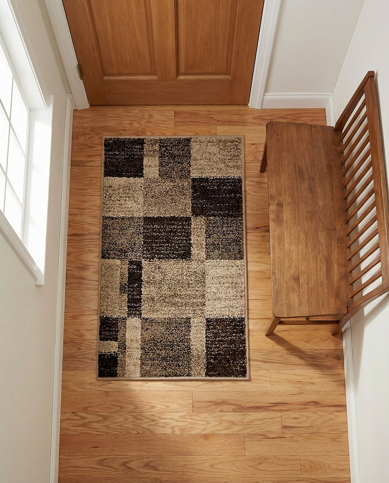 Autumn Meadow Collection Area Rug -  Sycamoreside (Light Brown) Rectangle Light Brown  lifestyle 14