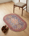 Heritage Elegance Collection Area Rug -  Hearst Oval Navy Blue  lifestyle 52