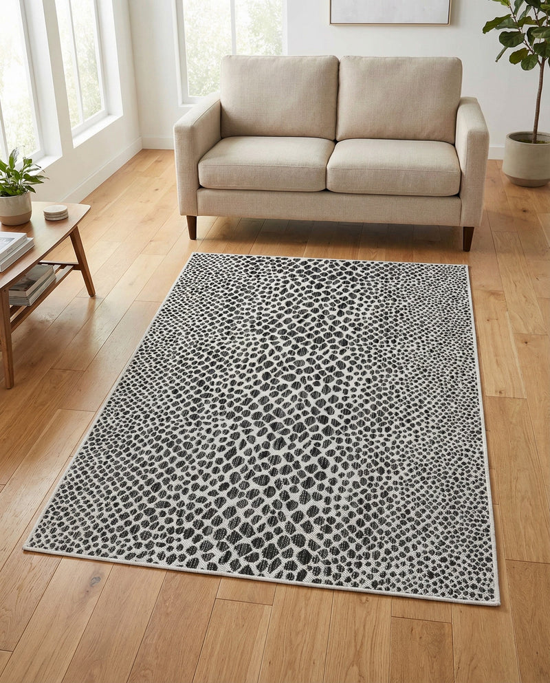 Urban Oasis Rugs Collection Area Rug -  Terrace (Black) Rectangle Black  lifestyle 9