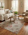 Seaside Blooms Collection Area Rug - Seychelles Rectangle Beige  lifestyle 15