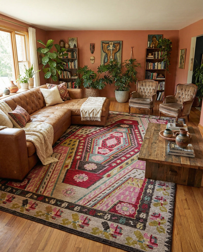 Sedona Vista Collection Area Rug -  Anasazi Rectangle Multi  lifestyle 13