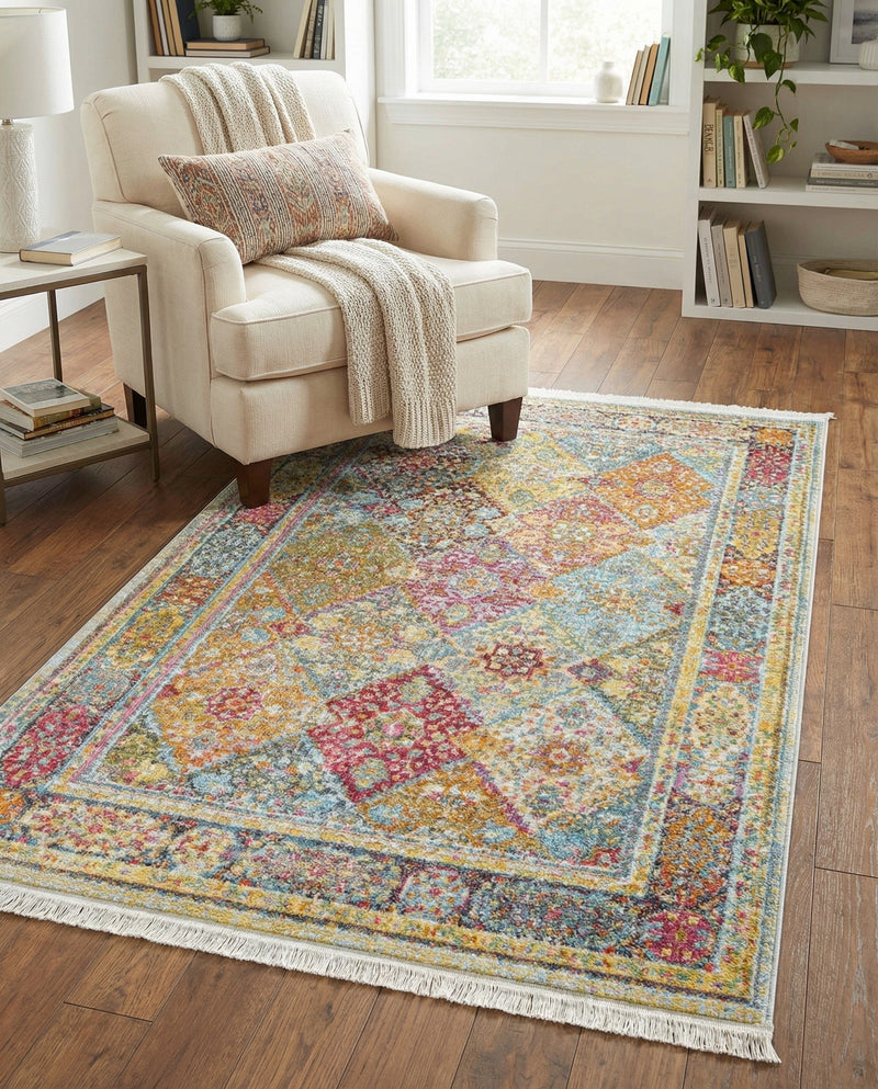 Caribbean Breeze Collection Area Rug -  Grenada Rectangle Multi  lifestyle 13