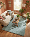Cozy Comfort Shag Collection Area Rug - Haven (Sage Green) Rectangle Sage Green  lifestyle 29