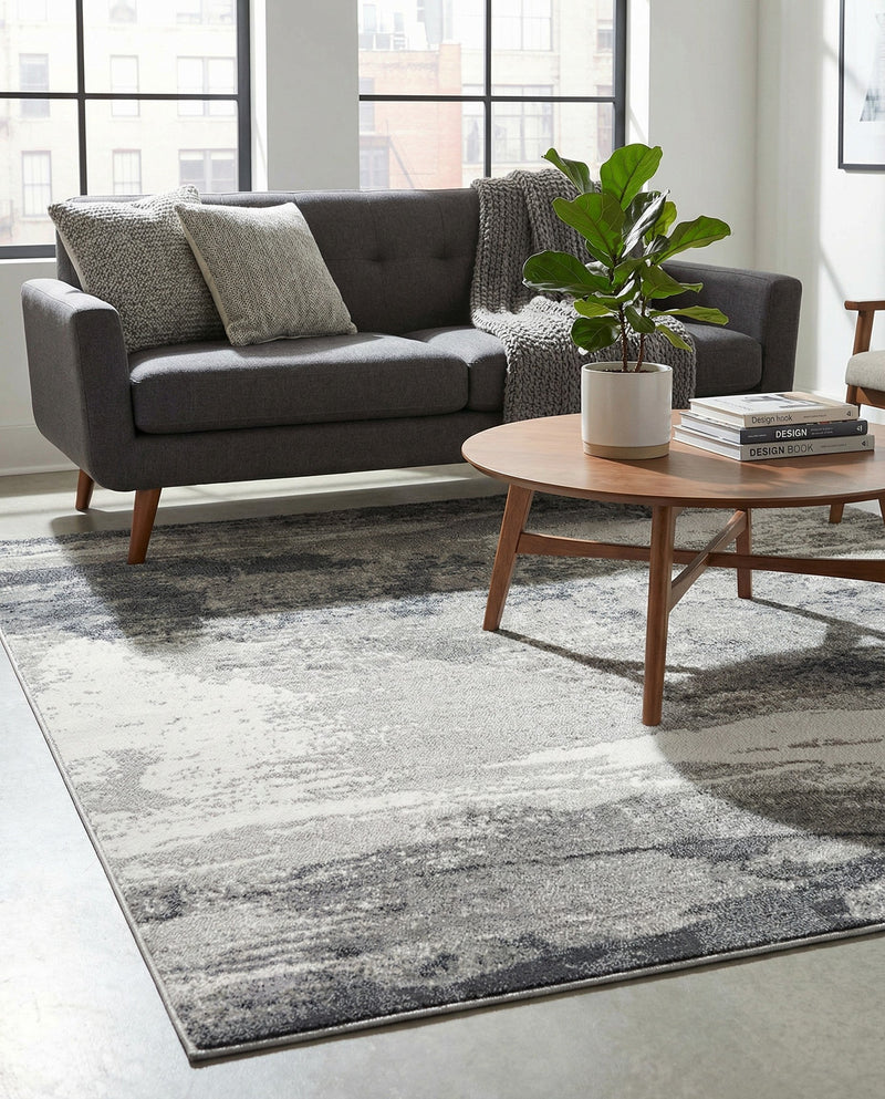 Copenhagen Edge Collection Area Rug - Nyhavn Rectangle Black  lifestyle 52