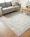 Riviera Elegance Collection Area Rug - Antibes (Gray) Rectangle Gray  lifestyle 10
