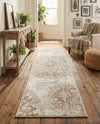 Riviera Elegance Collection Area Rug -  Monaco (Beige) Runner Beige  lifestyle 24