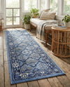 Horizon Collection Area Rug -  Aurora Runner Blue  lifestyle 77