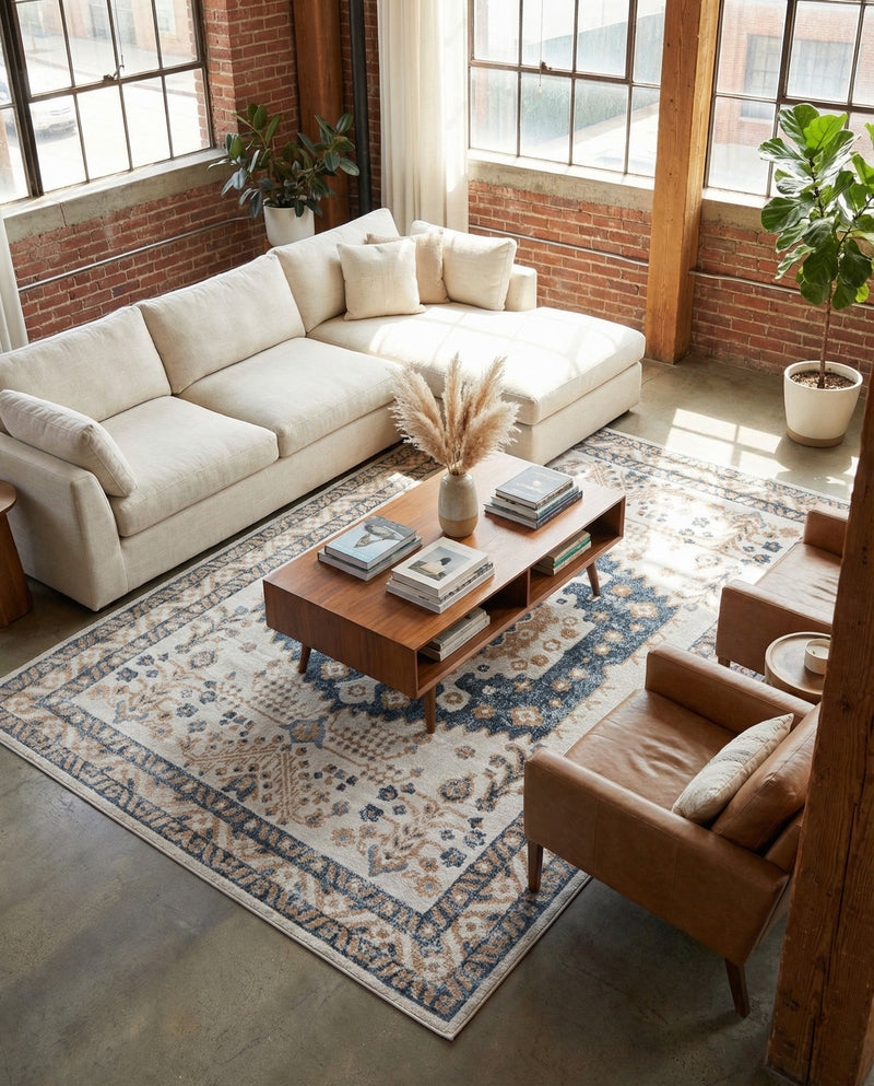 Cambridge Classics Collection Area Rug -  Pembroke (Cream) Rectangle Cream  lifestyle 15
